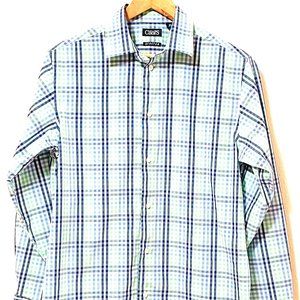 Boy’s, CHAPS Stretch, button down, long sleeve shirt, XL 18-20.